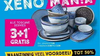 Xenos ALLE TOSCANE SERVIES aanbieding