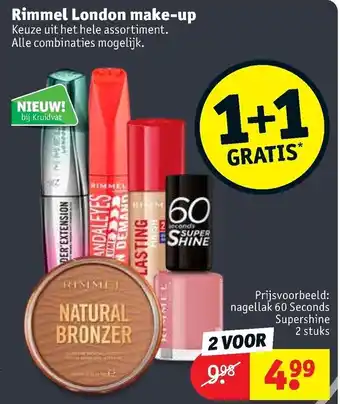 Kruidvat Rimmel london make-up aanbieding