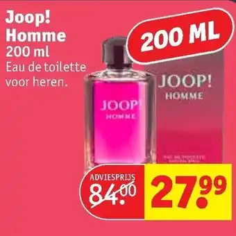 Kruidvat Joop! Homme 200ml aanbieding