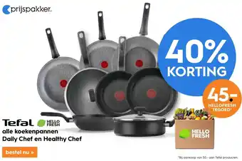 Blokker alle koekenpannen Daily Chef en Healthy Chef aanbieding