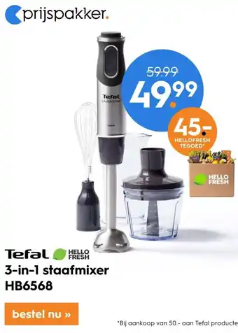 Blokker 3-in-1 staafmixer HB6568 aanbieding