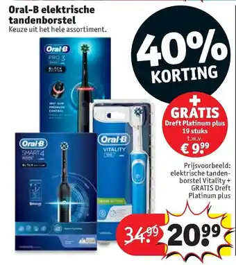 Kruidvat Oral-b elektrische tandenborstel aanbieding