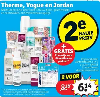 Kruidvat Therme, Vogue en Jordan aanbieding