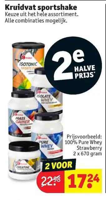 Kruidvat Sportshake aanbieding