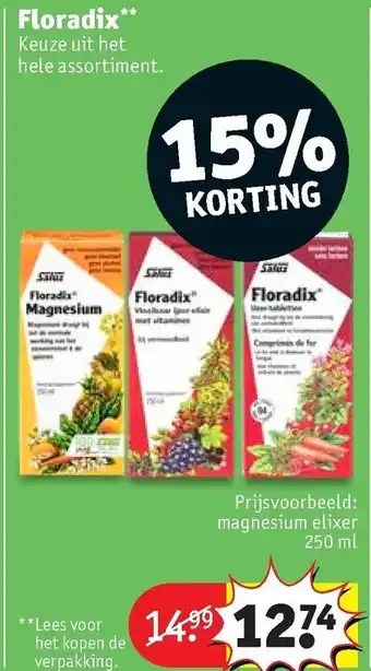 Kruidvat Floradix  250ml aanbieding