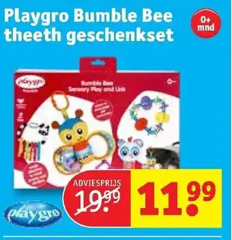 Kruidvat Playgro Bumble Bee theeth geschenkset aanbieding