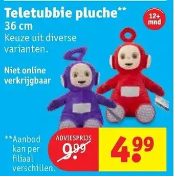 Kruidvat Teletubbie pluche aanbieding