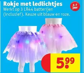 Kruidvat Rokje met ledlichtjes aanbieding