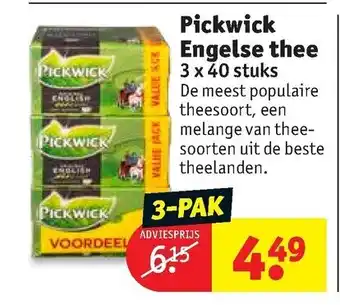 Kruidvat Pickwick Engelse thee aanbieding