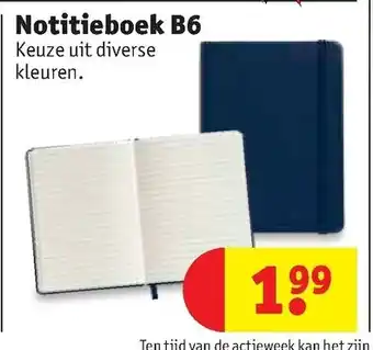 Kruidvat Notitieboek B6 aanbieding