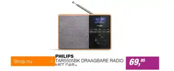 EP PHILIPS TAR5505BK DRAAGBARE RADIO MET DAR aanbieding