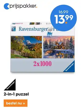 Blokker 2-in-1 puzzel aanbieding