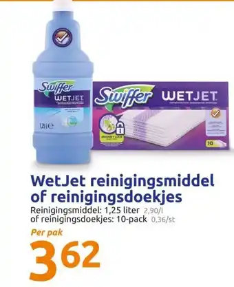 Action Wetjet reinigingsmiddel of reinigingsdoekjes aanbieding