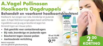 Gezond & Wel A.Vogel Pollinosan Hooikoorts Oogdruppels aanbieding