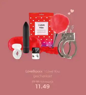 Wehkamp LoveBoxxx I Love You geschenkset aanbieding