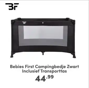 Baby & Tiener Bebies First Campingbedje Zwart Inclusief Transporttas aanbieding