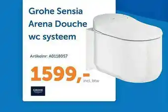 Warmteservice Grohe Sensia Arena Douche Wc systeem aanbieding