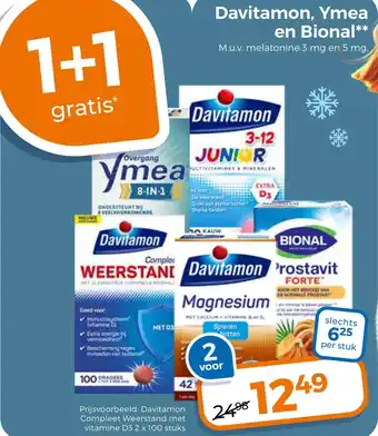 Trekpleister Davitamon, Ymea en Bional** aanbieding
