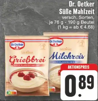 Edeka DE Dr. oetker sube mahlzeit 76g - 190g aanbieding