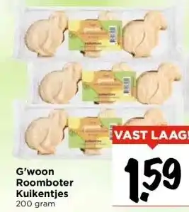 Vomar Voordeelmarkt G'woon Roomboter Kuikentjes aanbieding