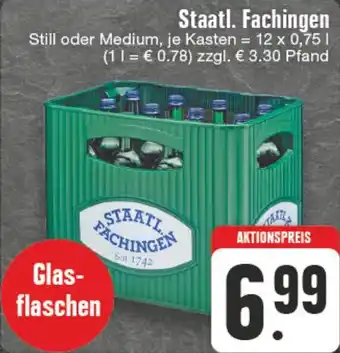 Edeka DE Staatl fachingen 12 x 0,75 l aanbieding