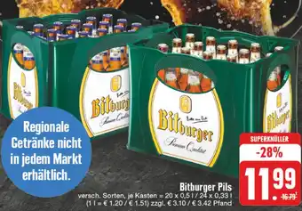 Edeka DE Bitburger pils 20 x 0,5L aanbieding