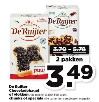 PLUS De Ruijter  300-390 gram aanbieding