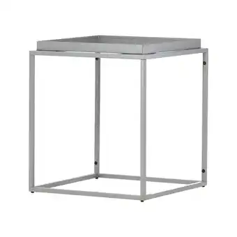 fonQ Nest living Ferre metalen bijzettafel donkergrijs - 45 x 45 cm aanbieding