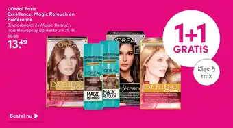 DA L'Oréal Paris Excellence, Magic Retouch en Préférence aanbieding