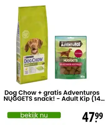 Zooplus Dog Chow  - Adult Kip aanbieding