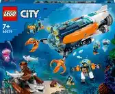 Bol.com LEGO City Duikboot voor Diepzeeonderzoek Onderwater Set - 60379 aanbieding