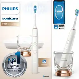 Bol.com Philips Sonicare DiamondClean 9000 HX9911/94 - Luxe elektrische tandenborstel - Wit en Rosé goud aanbieding