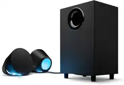 Amazon Logitech G560 RGB PC Gaming Luidsprekers met Game-Driven RGB Lighting, Surround Sound DTS: X Ultra - Zwart aanbieding