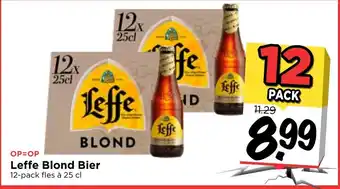 Vomar Voordeelmarkt Leffe Blond 12*250ml aanbieding