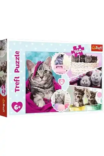 Amazon Trefl, Puzzel, Schattige katjes, 160 stukjes, voor kinderen vanaf 6 jaar aanbieding