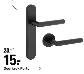 Karwei Deurkruk Porto zwart aanbieding