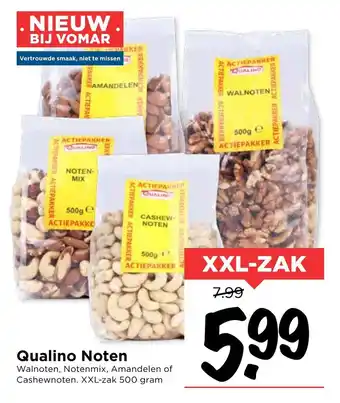 Vomar Voordeelmarkt Qualino Noten 500g aanbieding