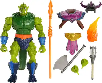 Amazon Masters of the Universe Masterverse extra grote actiefiguur New Eternia Whiplash, 21,5 cm, 30 beweegbare punten, gevechtsacce aanbieding