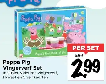 Vomar Voordeelmarkt Peppa Pig Vingerverf set aanbieding