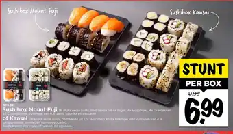 Vomar Voordeelmarkt Sushibox Mount Fuji of Kansai aanbieding