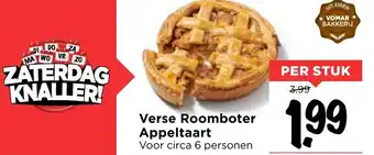 Vomar Voordeelmarkt Verse roomboter appeltaart aanbieding