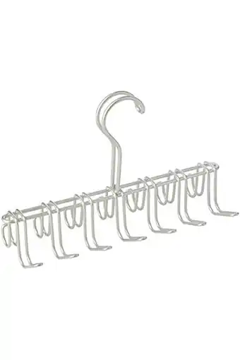 Amazon iDesign 6555 Classico Stropdas en Riemhanger, Tie Rack voor Garderobe, gemaakt van metaal, riemhouder zilver, 26 centimeter x aanbieding