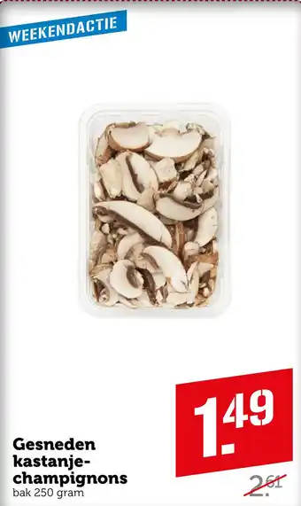 Coop Gesneden kastanje- champignons aanbieding