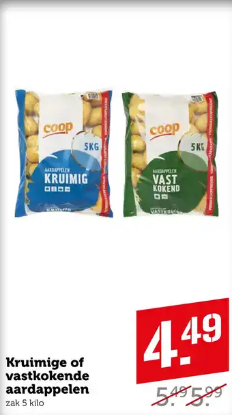 Coop Kruimige of vastkokende aardappelen aanbieding