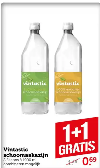 Coop Vintastic schoomaakazijn aanbieding