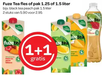 Spar Fuze Tea fles of pak 1.25 of 1.5 liter aanbieding