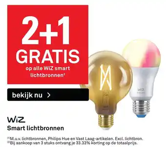 Karwei WIZ Smart lichtbronnen 2 + 1 gratis aanbieding