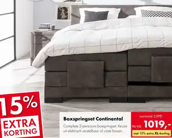 Woonsquare Boxspringset Continental aanbieding