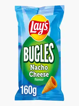 Flink Lay's Bugles Nacho Cheese Kaas Chips 160g aanbieding