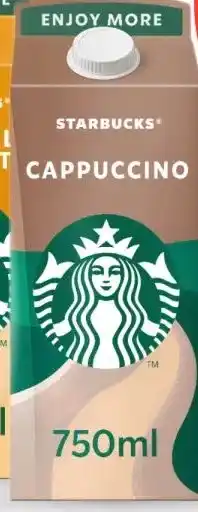 Ochama Starbucks UHT cappuccino 750ml aanbieding